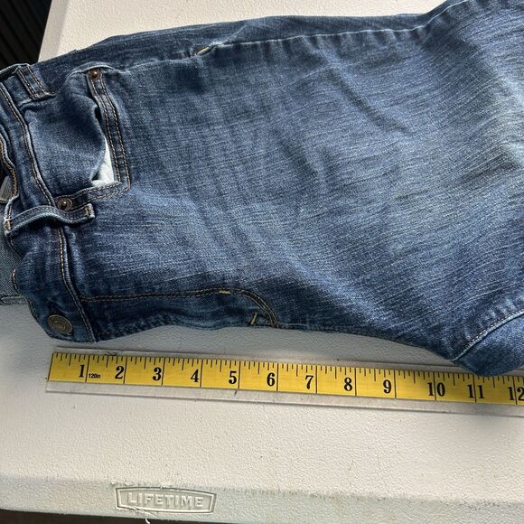 Old Navy Womens Jeans 14 Short Cigarette Curvy Skinny Blue Stretch Whiskered - Picture 4 of 9